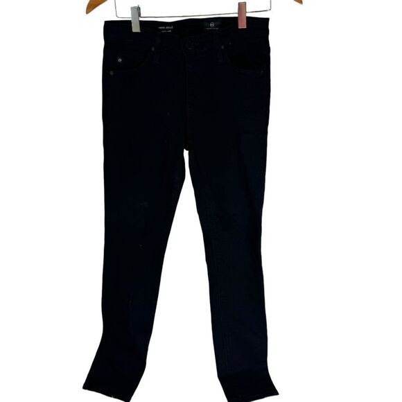 AG Adriano Goldschmied The Prima Ankle Cigarette Black Skinny Jeans Sz 25R - Picture 5 of 7